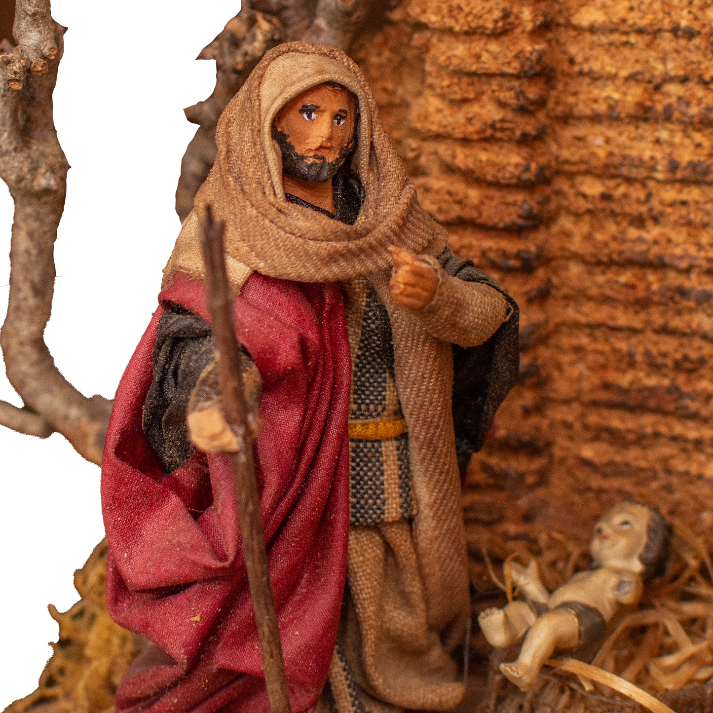 PRESEPE DA PARETE COMPLETO CON PASTORI TERRACOTTA