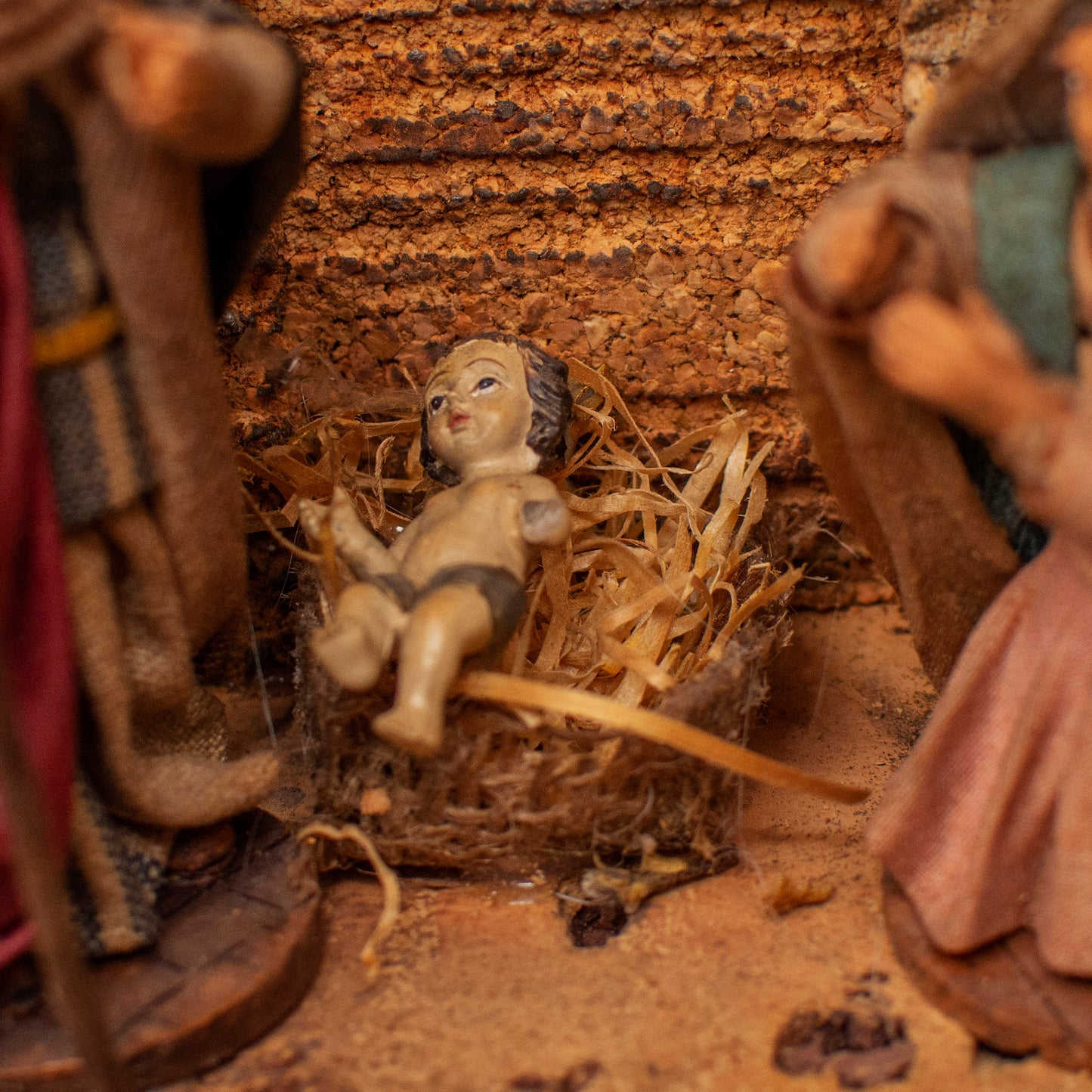 PRESEPE DA PARETE COMPLETO CON PASTORI TERRACOTTA