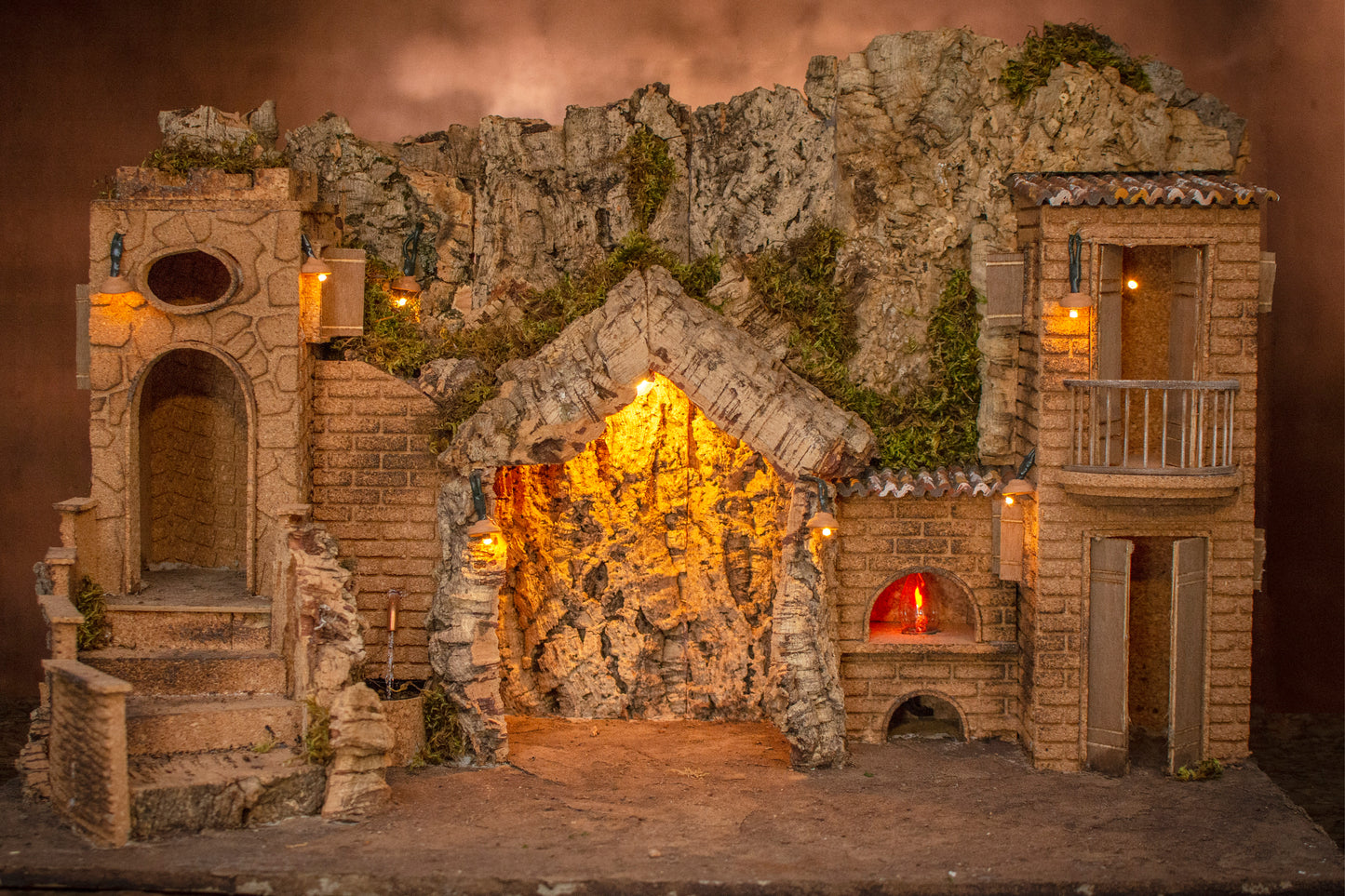 PRESEPE CASA + FONTANA & FORNO